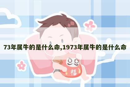 73年属牛的是什么命,1973年属牛的是什么命