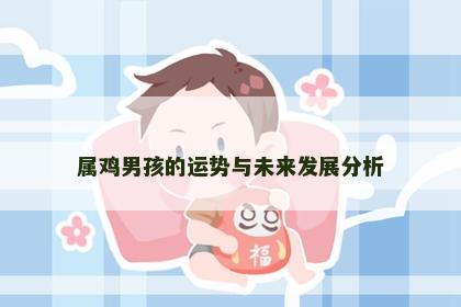属鸡男孩的运势与未来发展分析