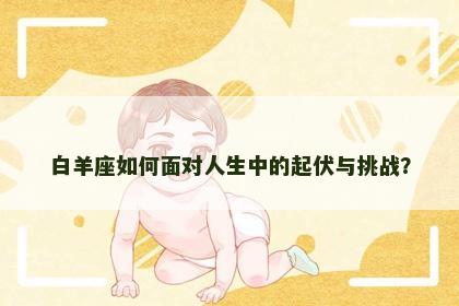 白羊座如何面对人生中的起伏与挑战？